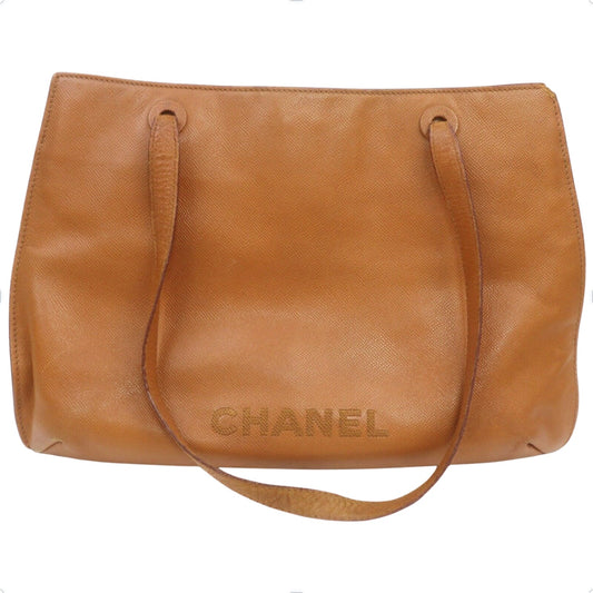 Chanel Logo Tote Bag Caviar Leather - photo 1