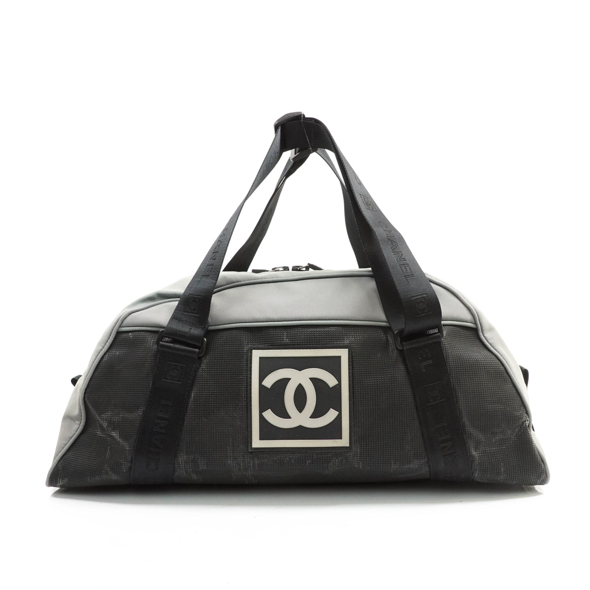Chanel Boston Bag Nylon Gray - photo 1
