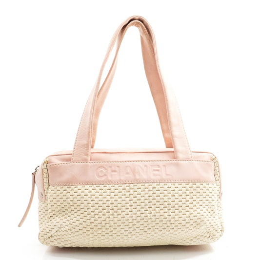 Chanel Shoulder Bag Cream Canvas - photo 1