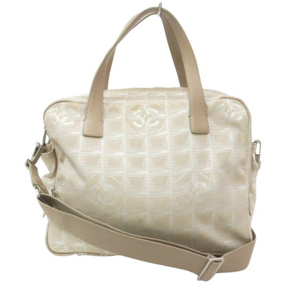 Chanel Travel Line Hand Bag Beige - image 1