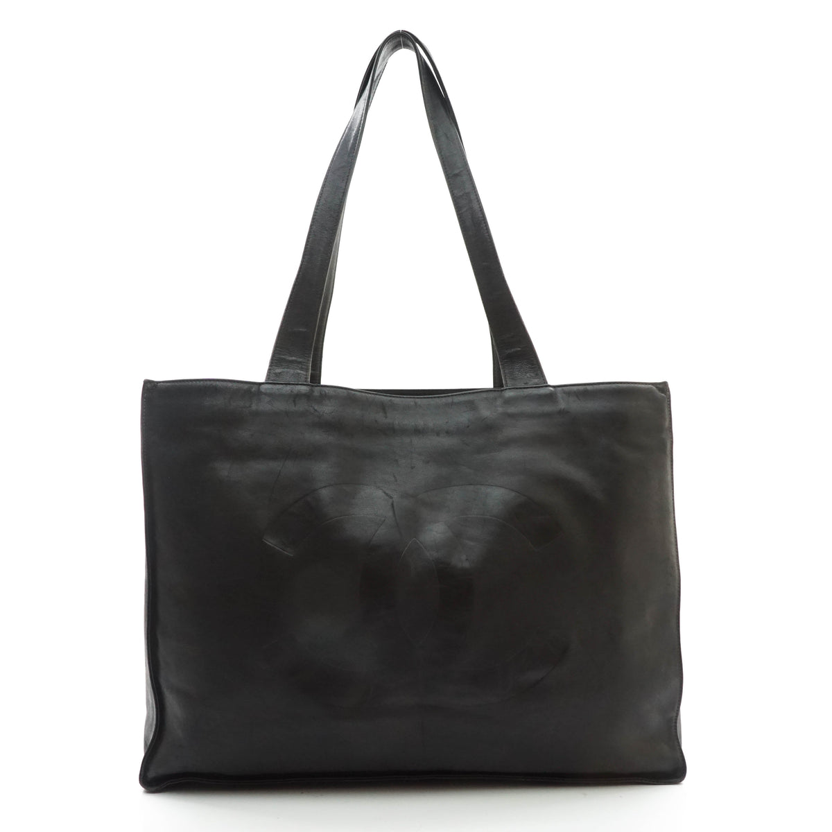 Chanel Tote Bag Black Leather - image 1