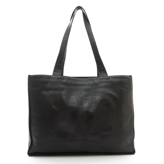 Chanel Tote Bag Black Leather - image 1