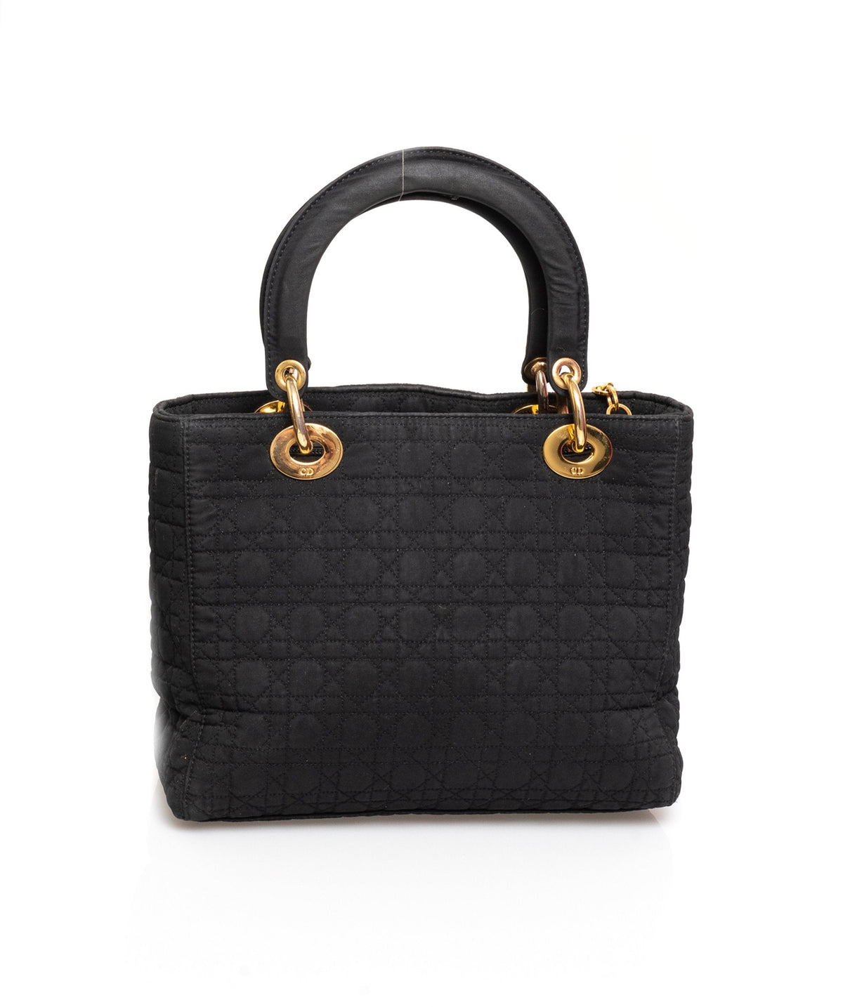 Christian Dior Canage Lady Dior Hand Bag Nylon Black - AWL1649 - image 2