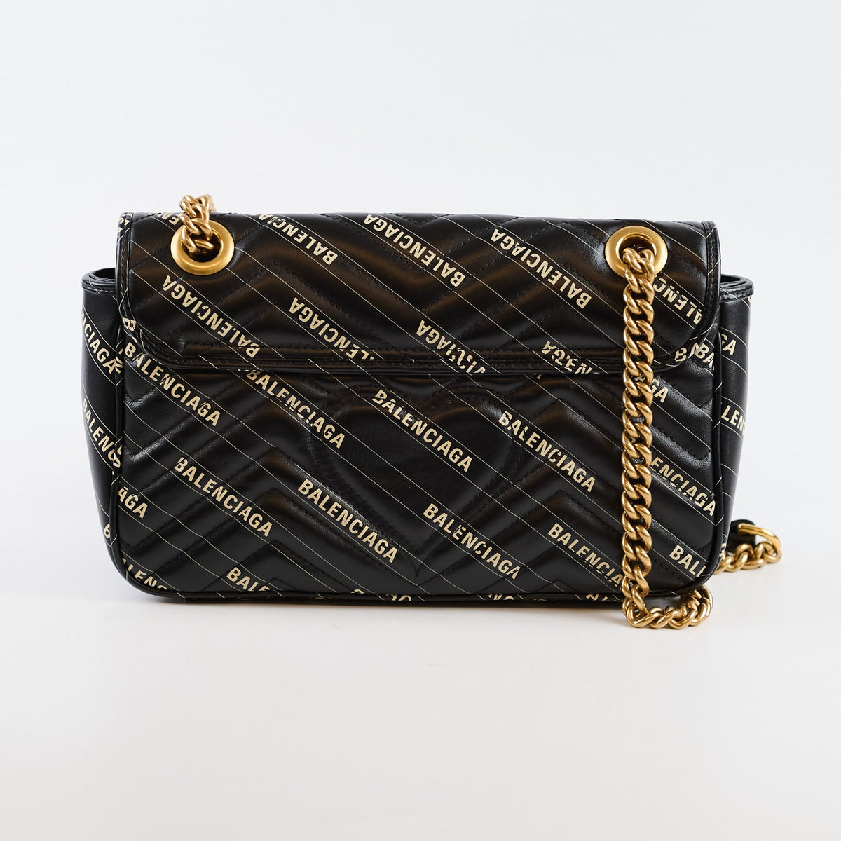 Gucci x Balenciaga The Hacker Project Small GG Marmont Matelasse Bag Black - photo 3