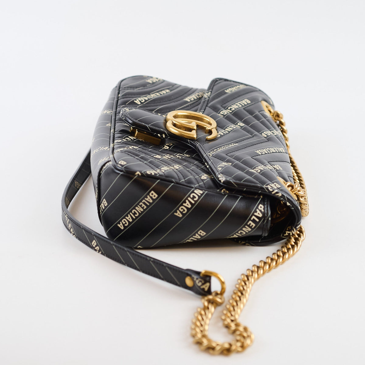 Gucci x Balenciaga The Hacker Project Small GG Marmont Matelasse Bag Black - photo 4