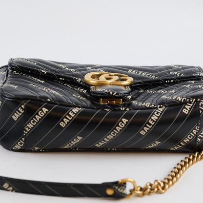 Gucci x Balenciaga The Hacker Project Small GG Marmont Matelasse Bag Black - photo 5