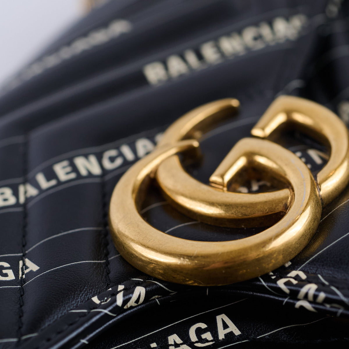 Gucci x Balenciaga The Hacker Project Small GG Marmont Matelasse Bag Black - photo 15