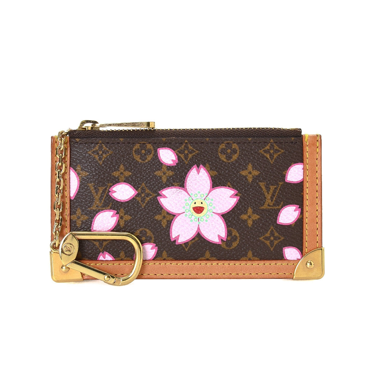 Limited Edition Monogram Cherry Blossom Pochette Cles - image 1