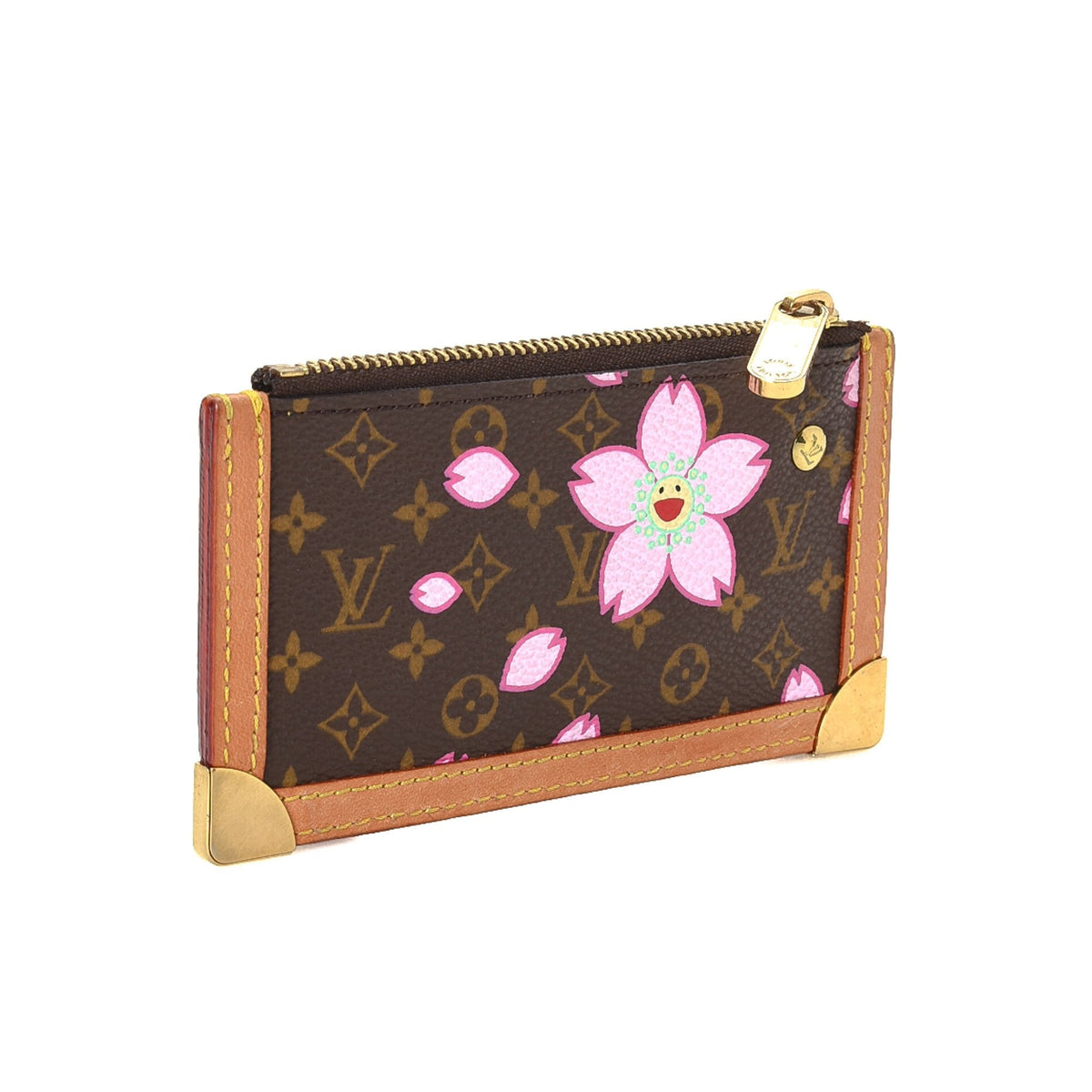 Limited Edition Monogram Cherry Blossom Pochette Cles - image 3