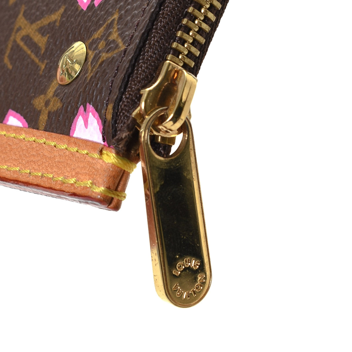 Limited Edition Monogram Cherry Blossom Pochette Cles - image 8