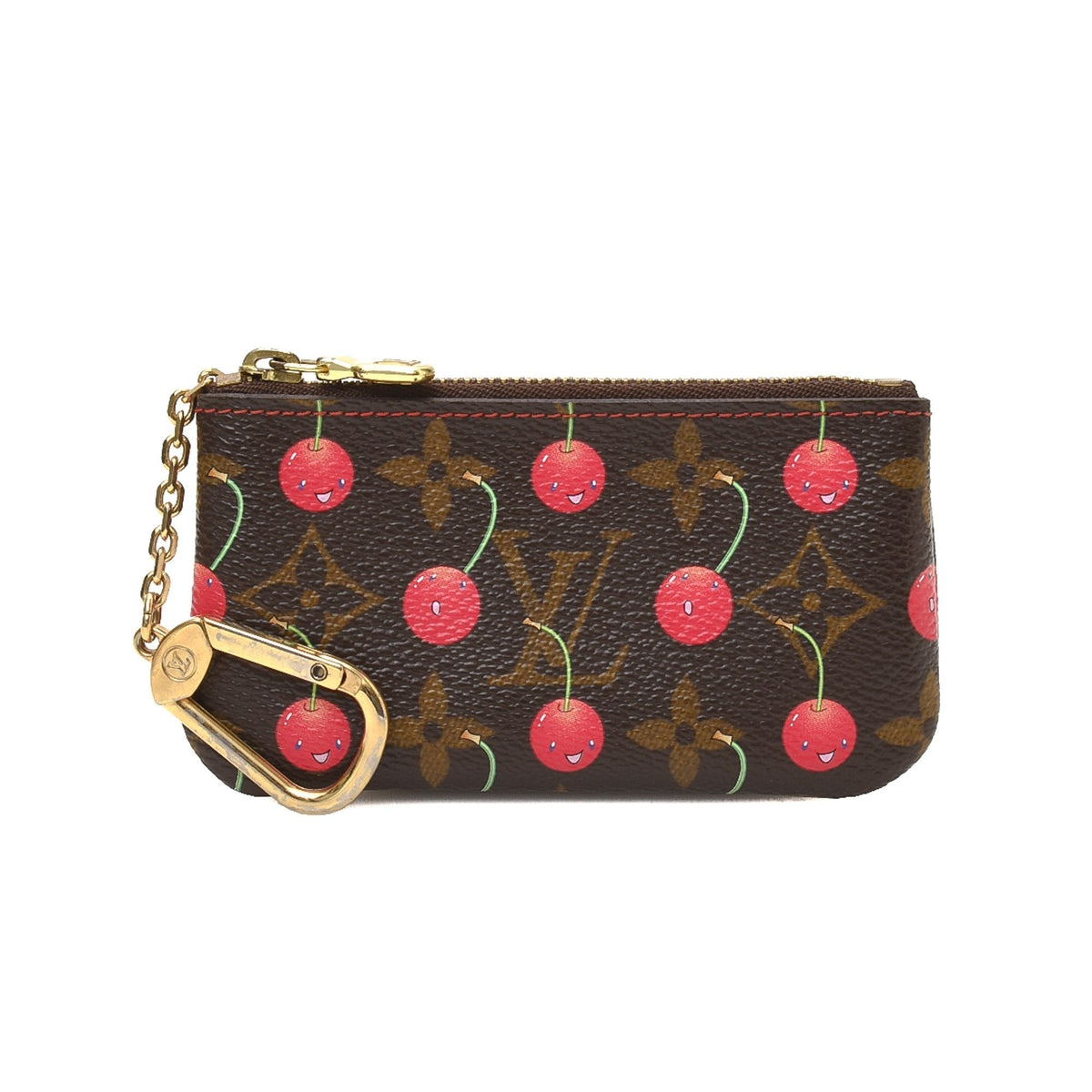 Limited Edition Monogram Cherry Pochette Cles - image 1