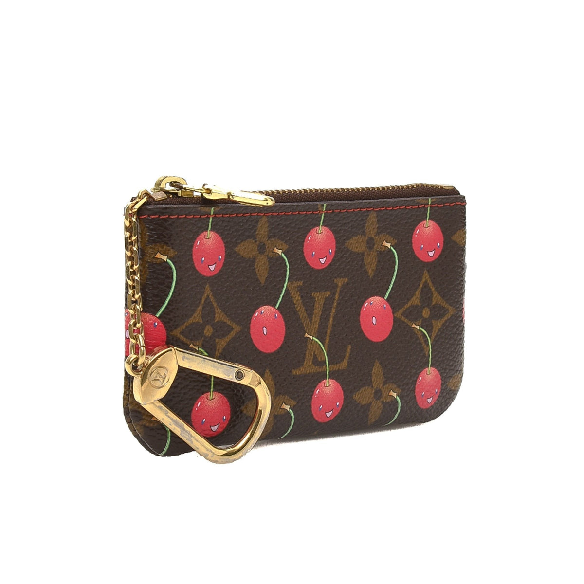 Limited Edition Monogram Cherry Pochette Cles - image 2