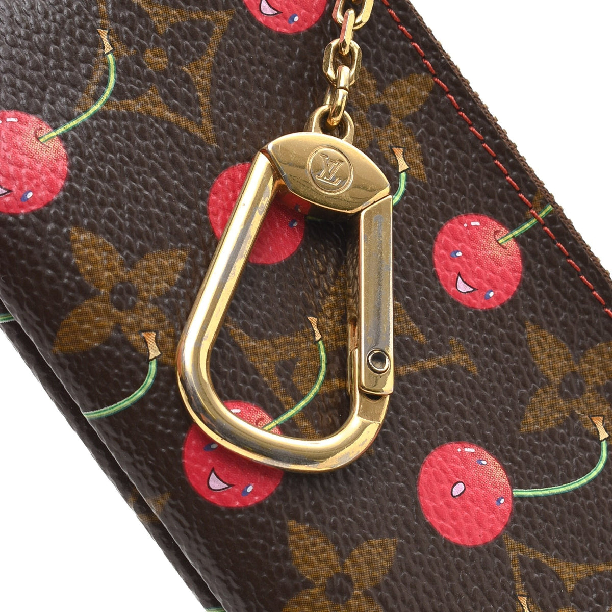 Limited Edition Monogram Cherry Pochette Cles - image 9