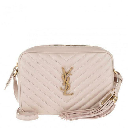 Saint Laurent Monogram Lou Camera Calfskin Matelasse Washed Light Pink Leather Shoulder Bag - image 1