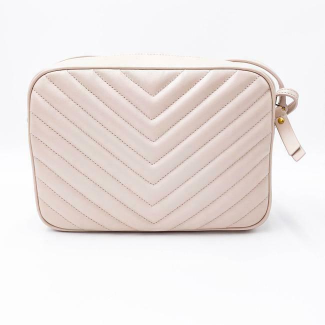 Saint Laurent Monogram Lou Camera Calfskin Matelasse Washed Light Pink Leather Shoulder Bag - image 5