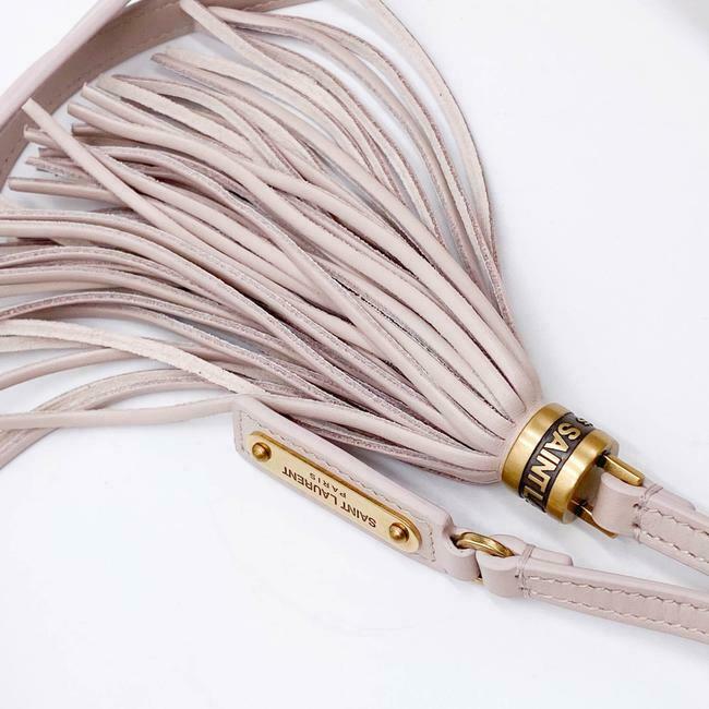 Saint Laurent Monogram Lou Camera Calfskin Matelasse Washed Light Pink Leather Shoulder Bag - image 9