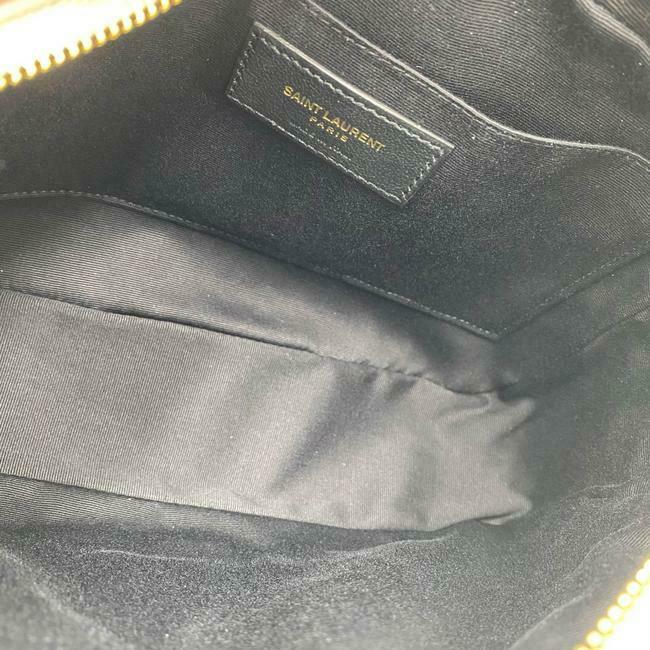 Saint Laurent Monogram Lou Camera Calfskin Matelasse Washed Light Pink Leather Shoulder Bag - image 7