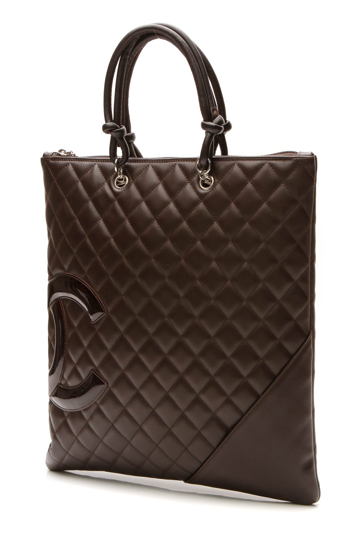 Cambon Ligne Flat Tote Bag - Brown - image 1