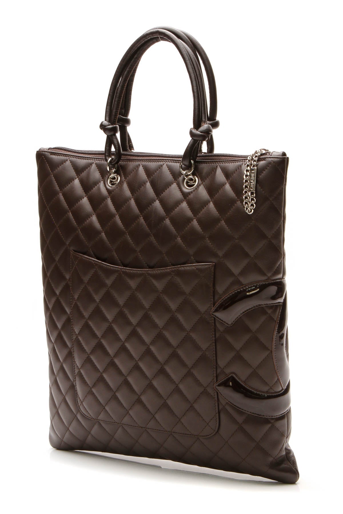 Cambon Ligne Flat Tote Bag - Brown - image 3