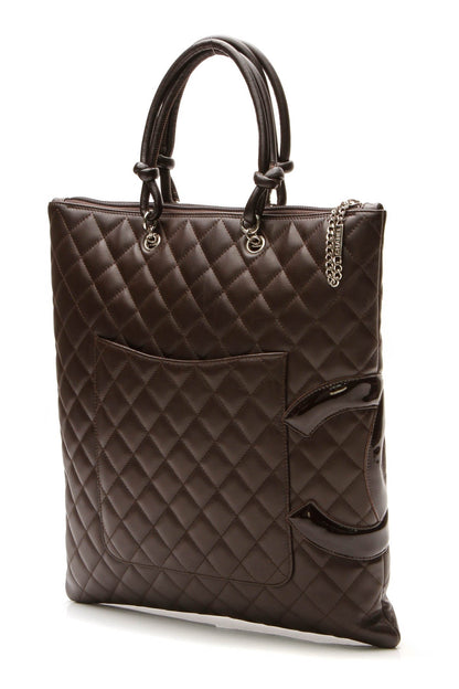 Cambon Ligne Flat Tote Bag - Brown - image 3