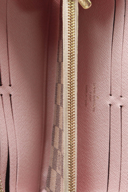 Clemence Wallet - Damier Azur/Rose Ballerine - image 6