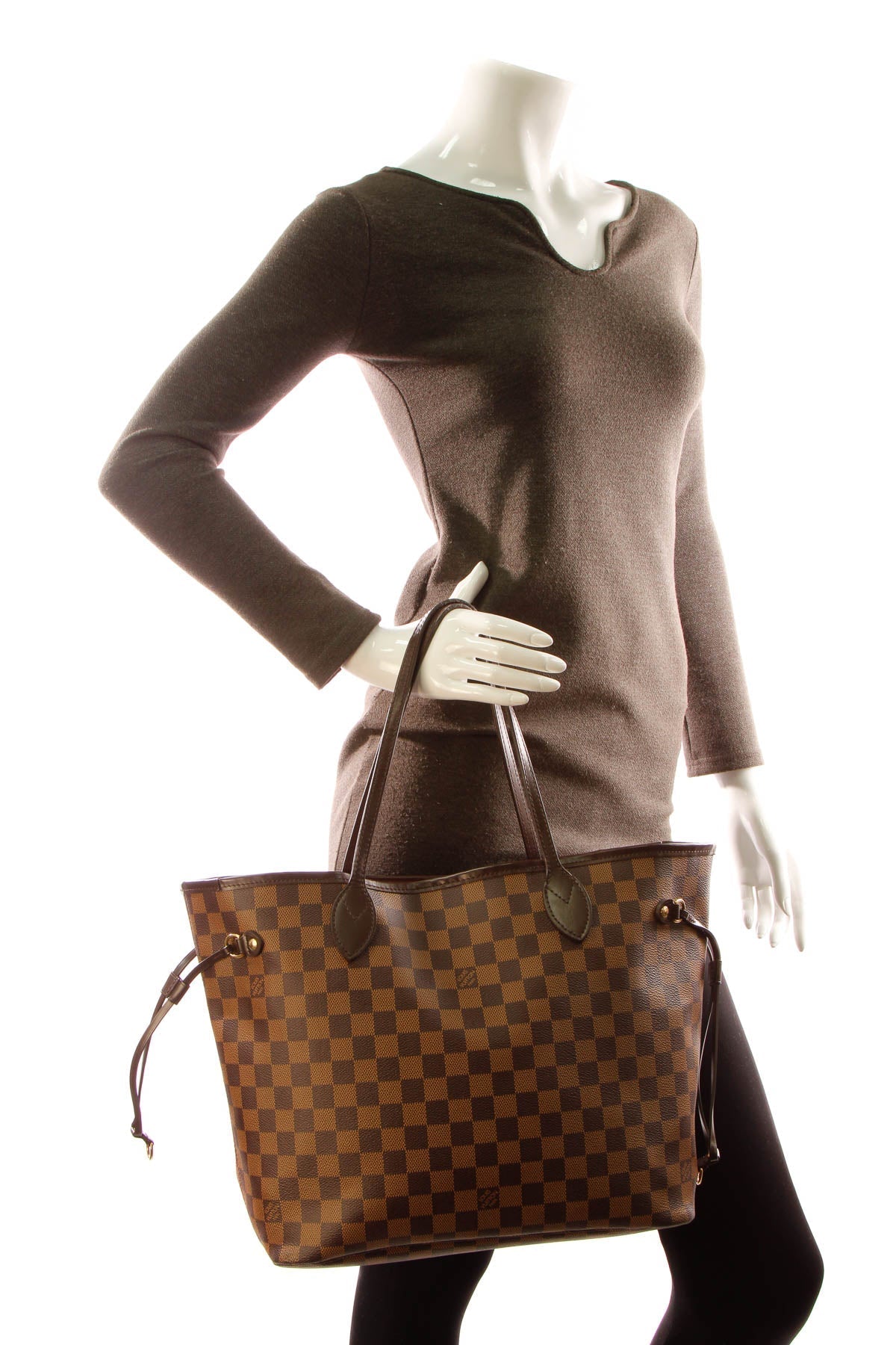 Louis Vuitton Neverfull MM Tote Bag - Damier Ebene - photo 2