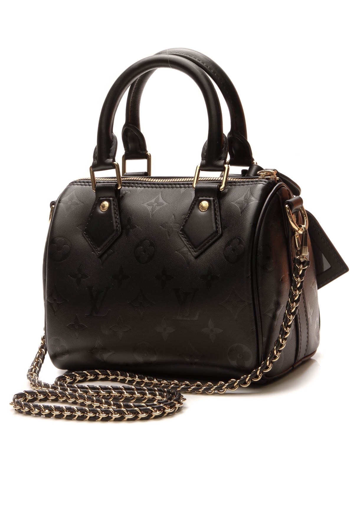 Louis Vuitton Speedy BB Bandouliere Bag - Black Monogram Ink - photo 3