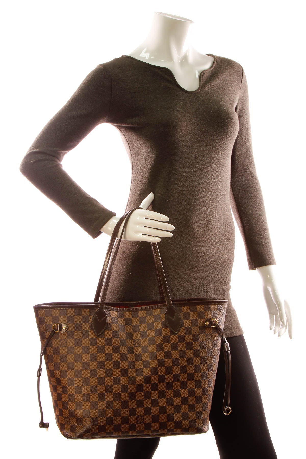 Louis Vuitton Neverfull MM Tote Bag - Damier Ebene - photo 2