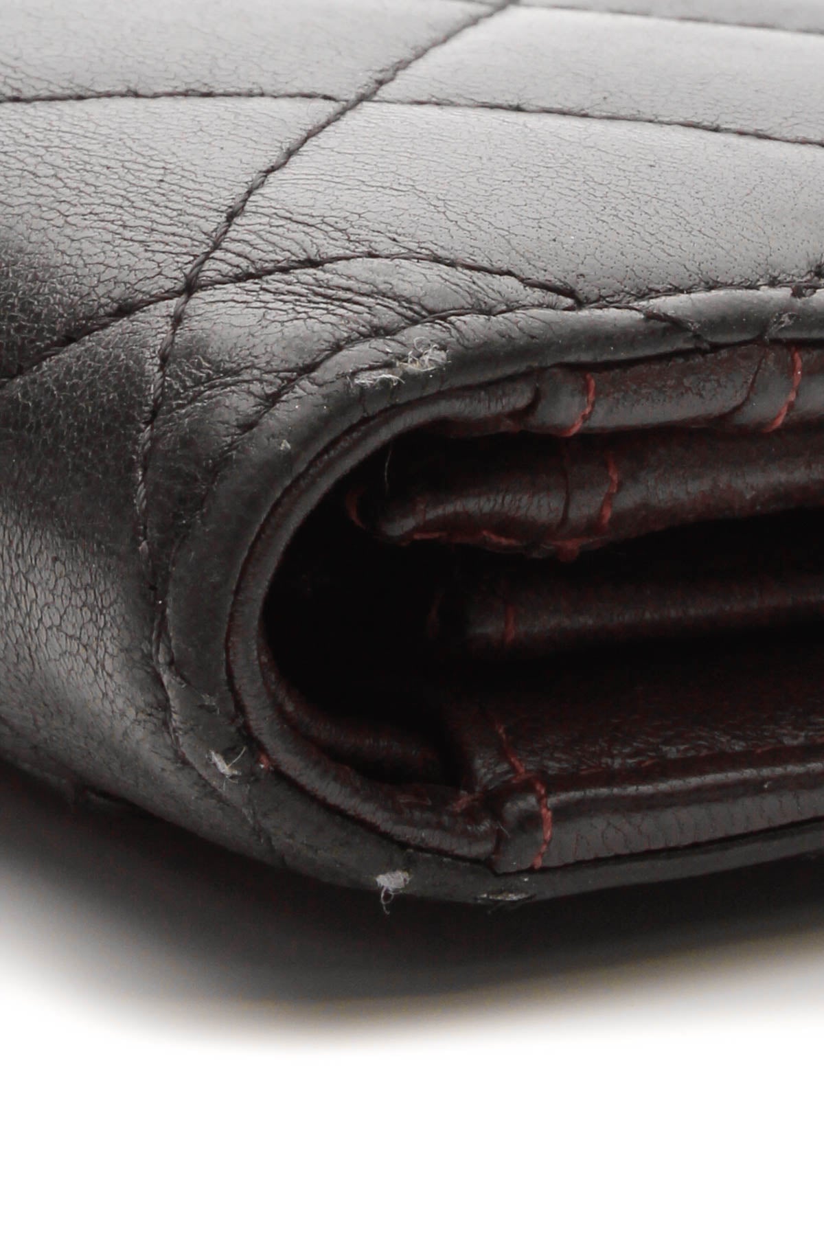 Quilted L Yen Wallet - Black - image 4