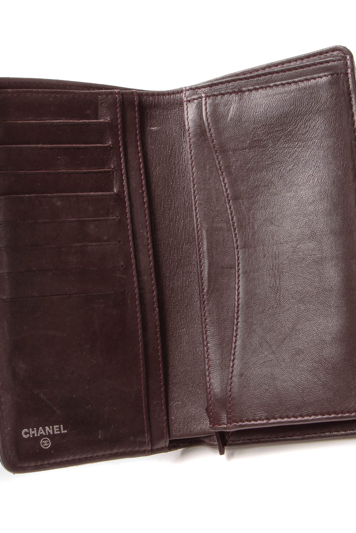 Quilted L Yen Wallet - Black - image 8