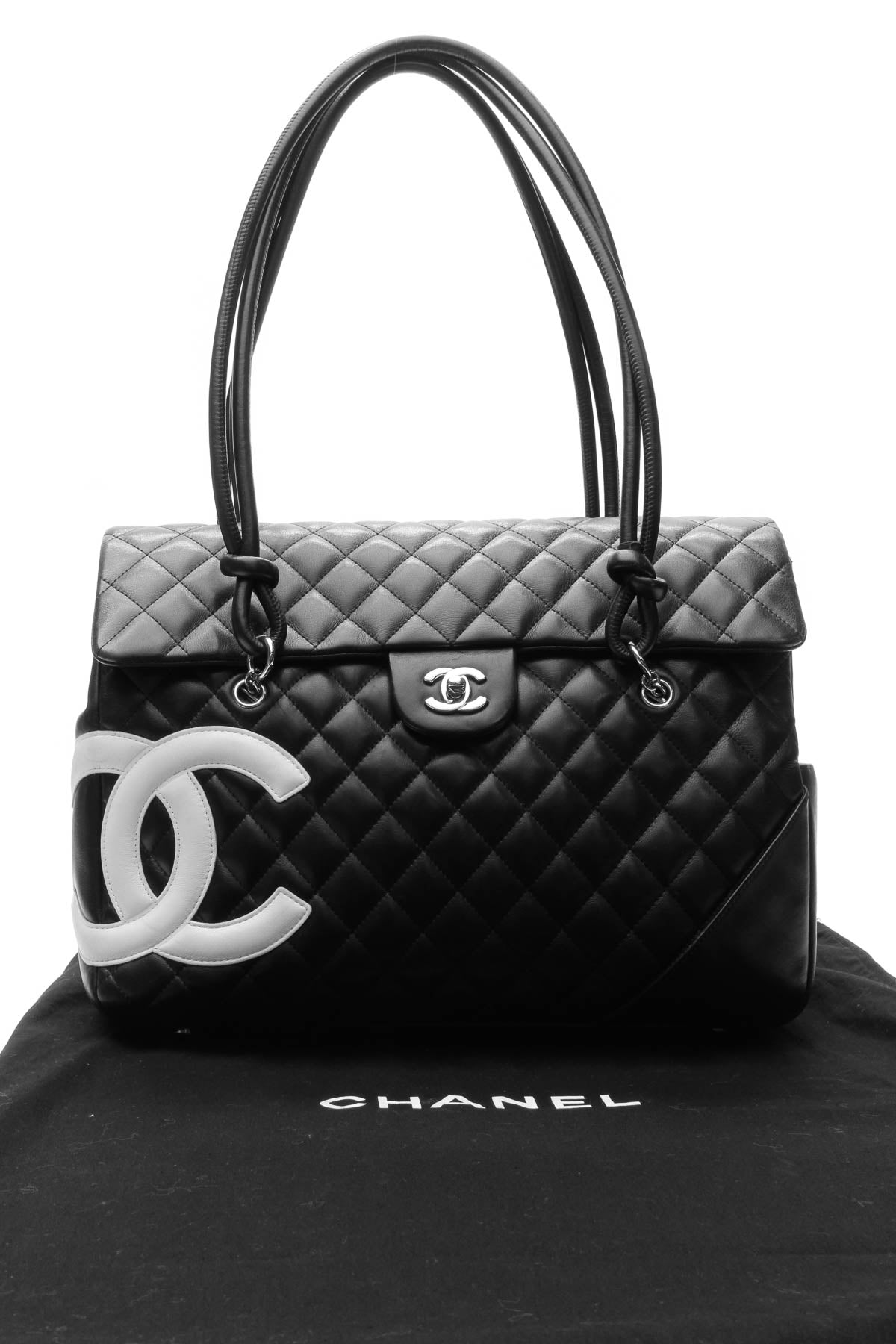 Cambon Ligne Flap Large Tote Bag - Black - image 12