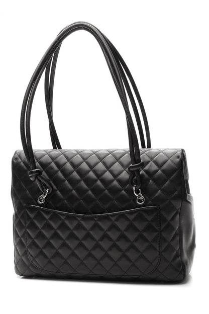 Cambon Ligne Flap Large Tote Bag - Black - image 3