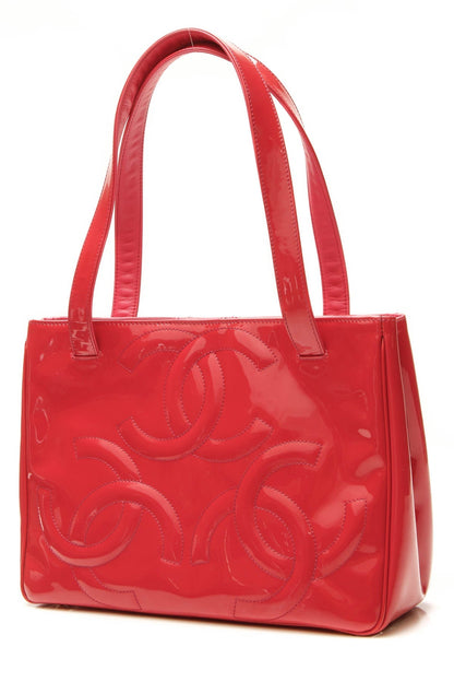 Triple CC Tote Bag - Dark Pink - image 3
