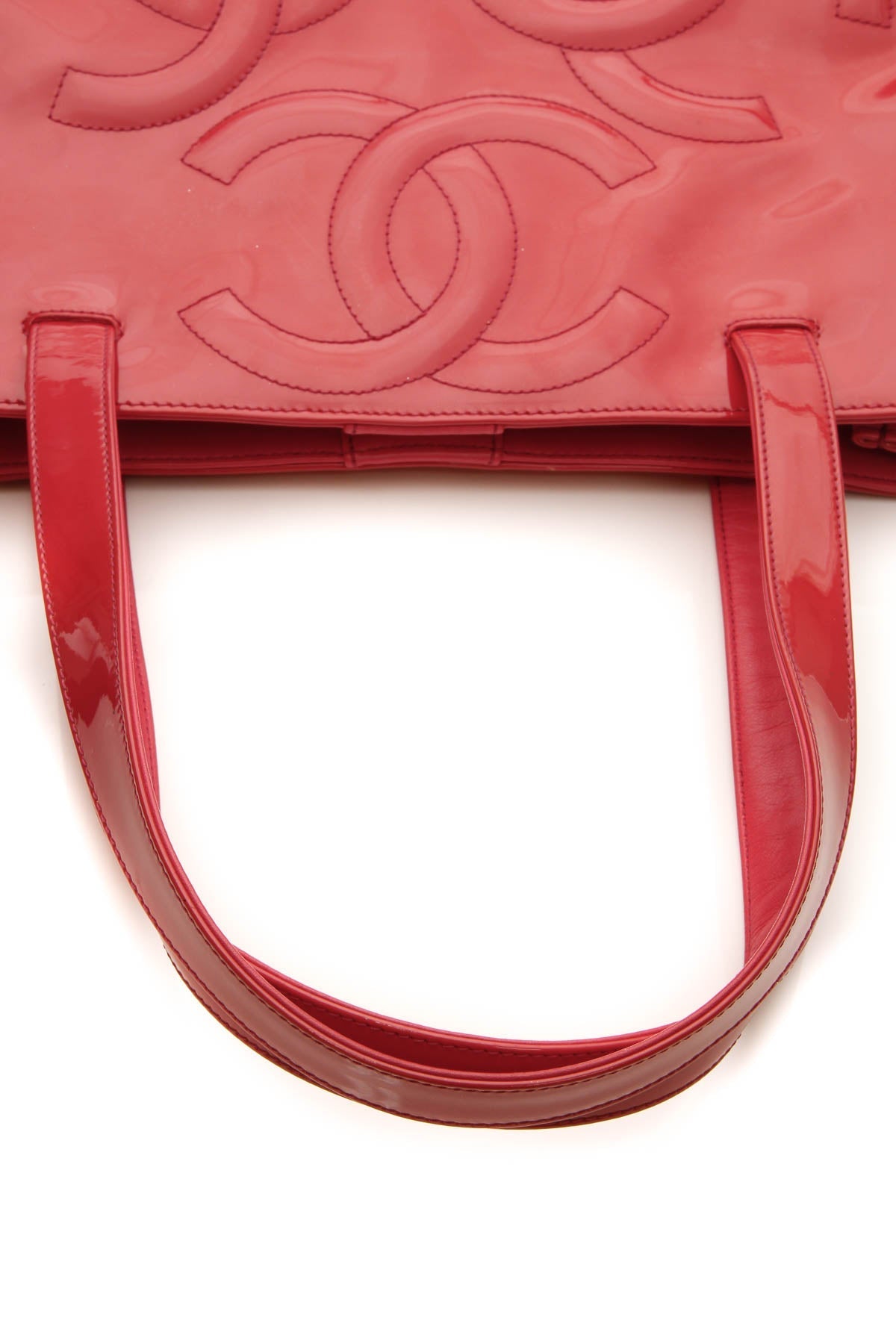 Triple CC Tote Bag - Dark Pink - image 6