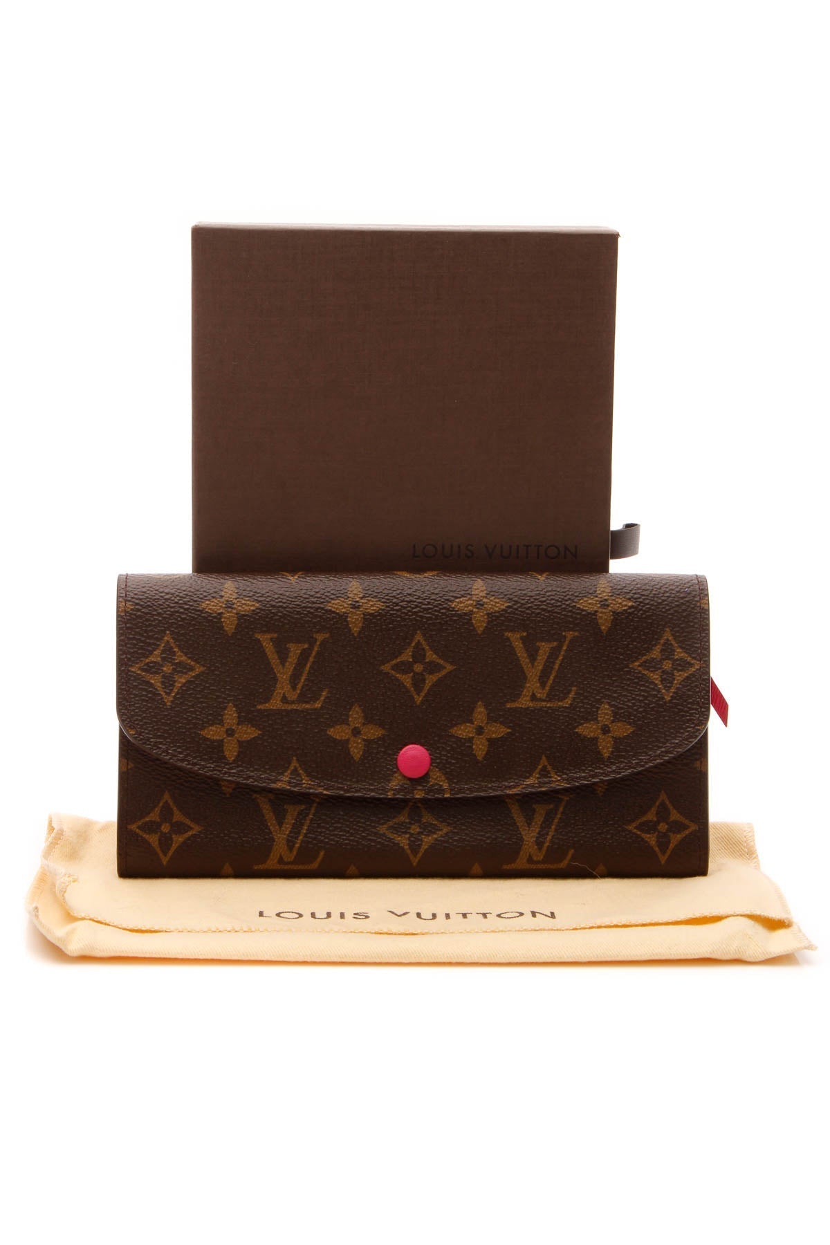 Emilie Wallet - Monogram/ Fuchsia - image 9