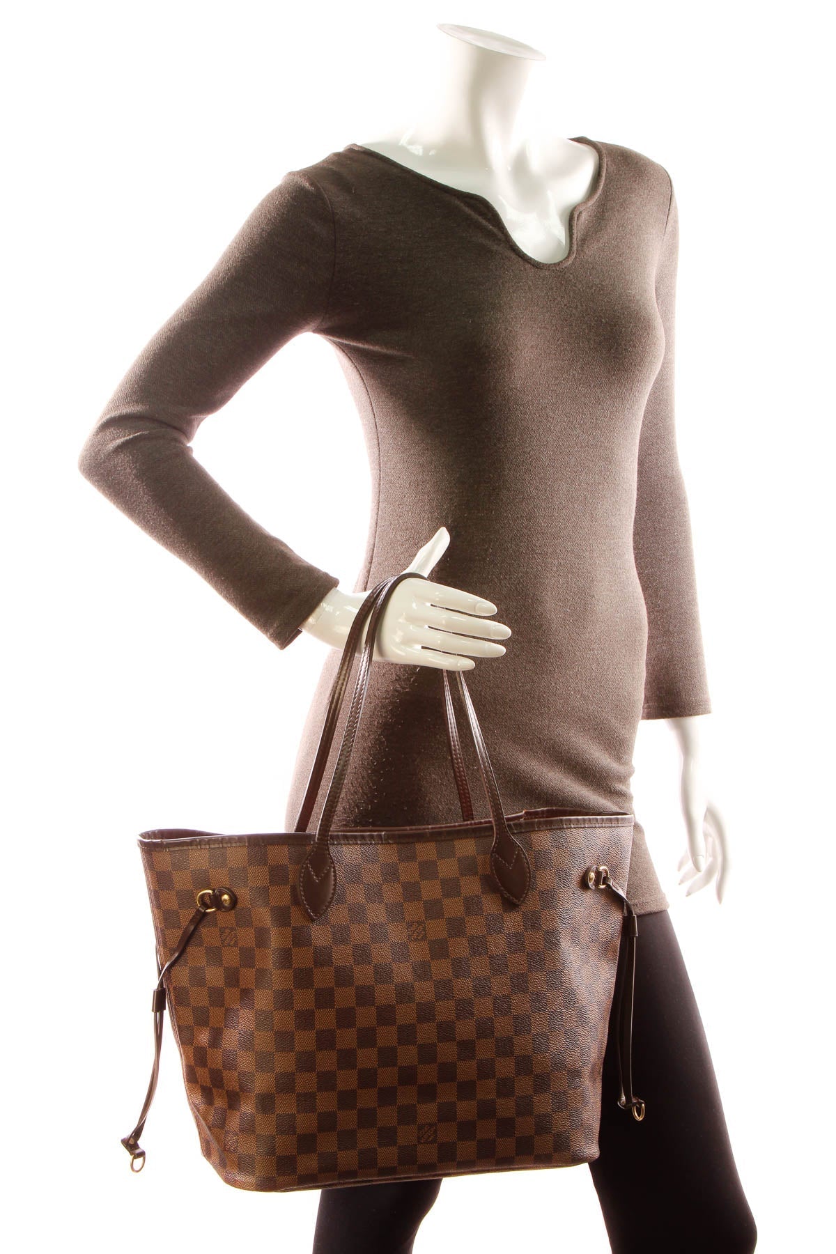 Neverfull MM Tote Bag - Damier Ebene - image 2