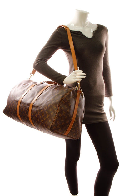 Vintage Keepall Bandouliere 55 Travel Bag - Monogram - image 2