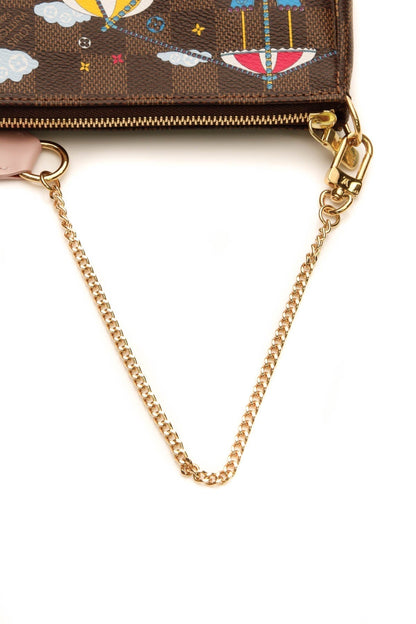 Christmas 2020 Mini Pochette Accessories - Damier Ebene - image 5