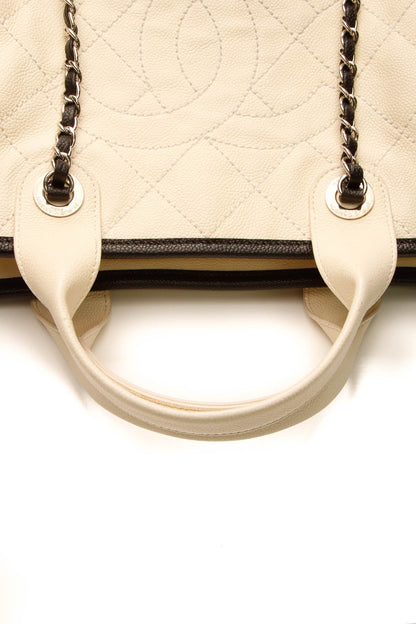 Timeless Top Handle Bowling Bag - Ivory Caviar - image 5