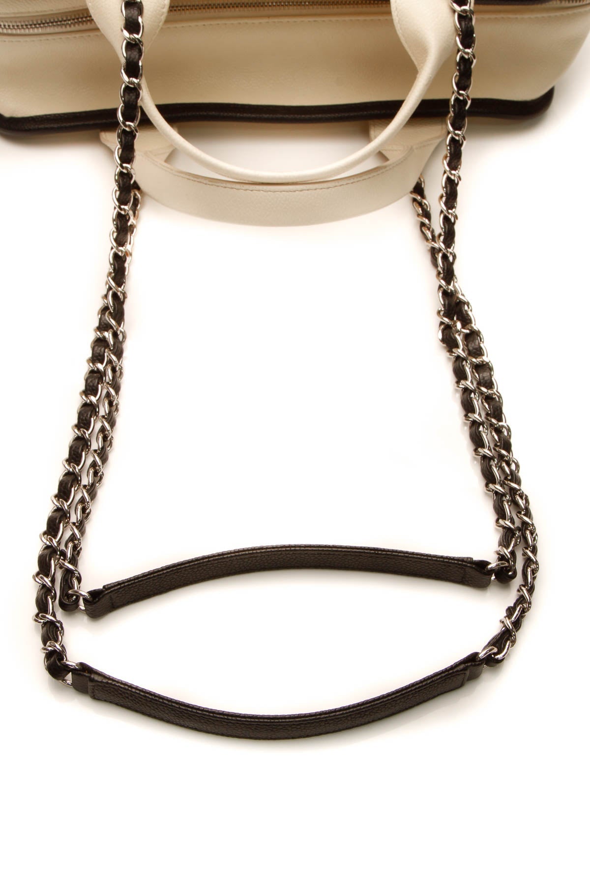 Timeless Top Handle Bowling Bag - Ivory Caviar - image 6