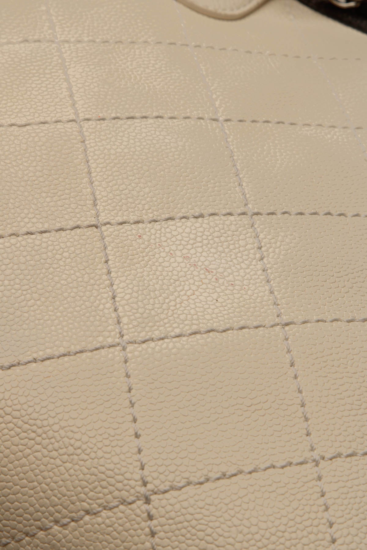 Timeless Top Handle Bowling Bag - Ivory Caviar - image 8