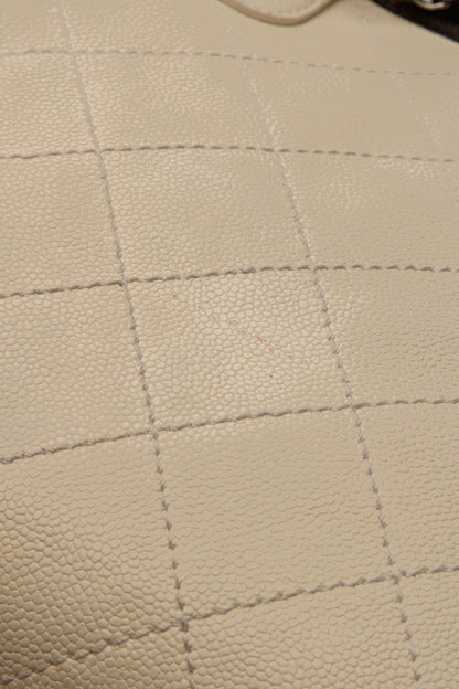 Timeless Top Handle Bowling Bag - Ivory Caviar - image 8
