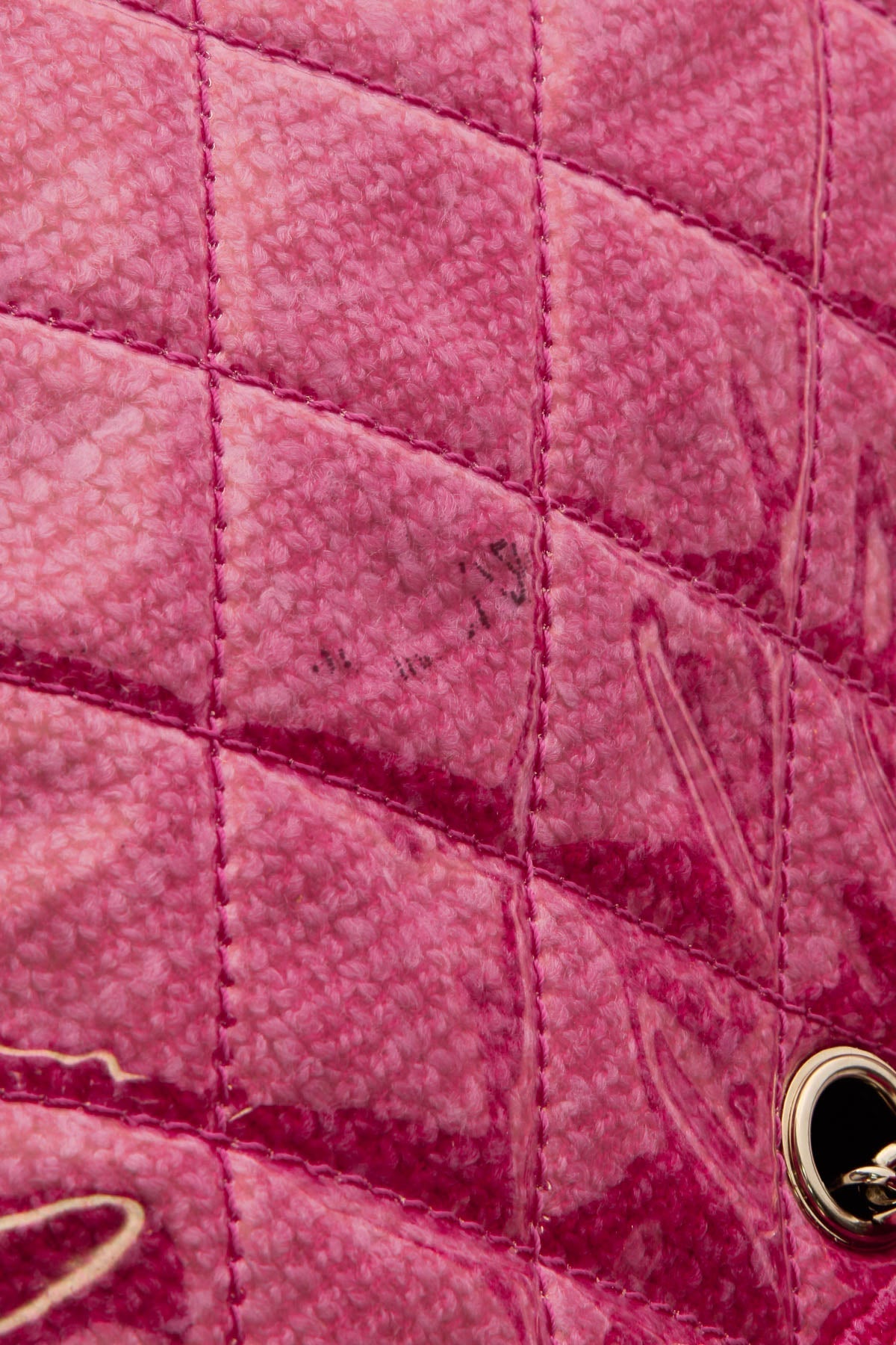 Funny Tweed Tote Bag - Fuschia Vinyl - image 6
