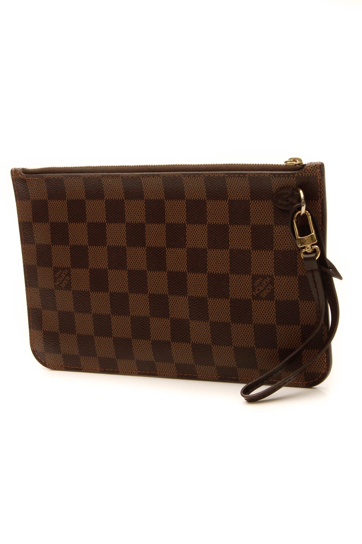 Louis Vuitton Neverfull Pouch Wristlet - Damier Ebene - photo 3