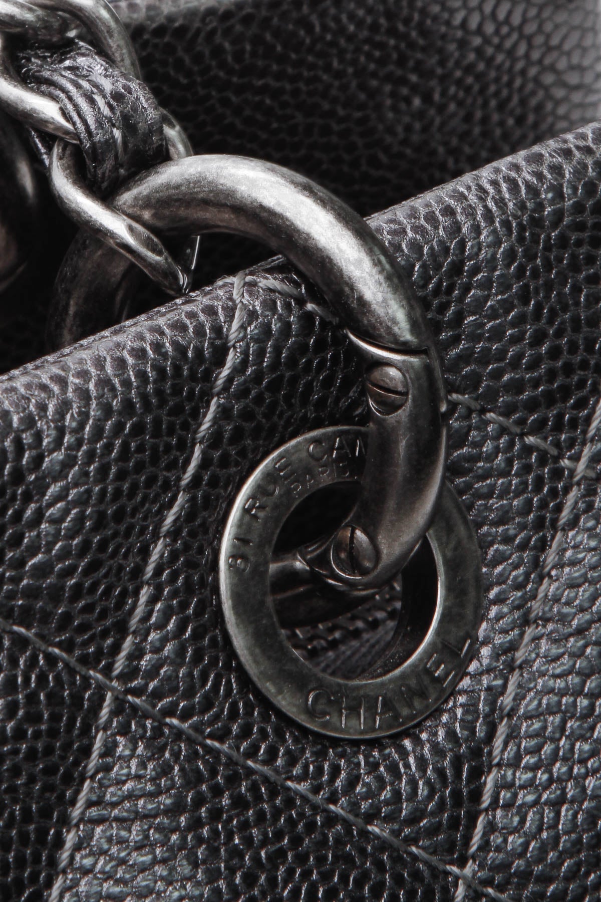 Iridescent Chic Small Tote Bag - Gunmetal - image 9