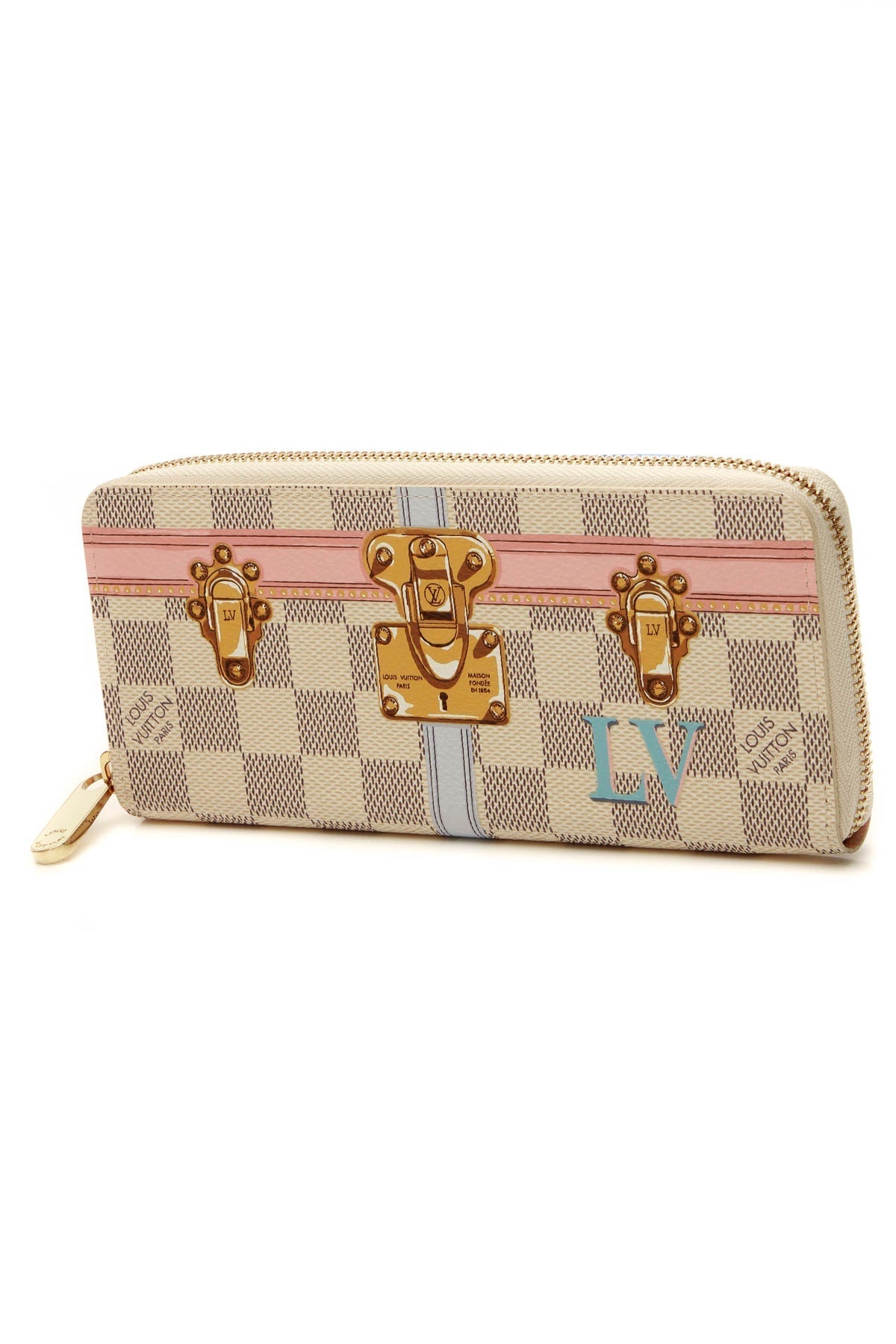 Summer Trunks Clemence Wallet - Damier Azur - image 1