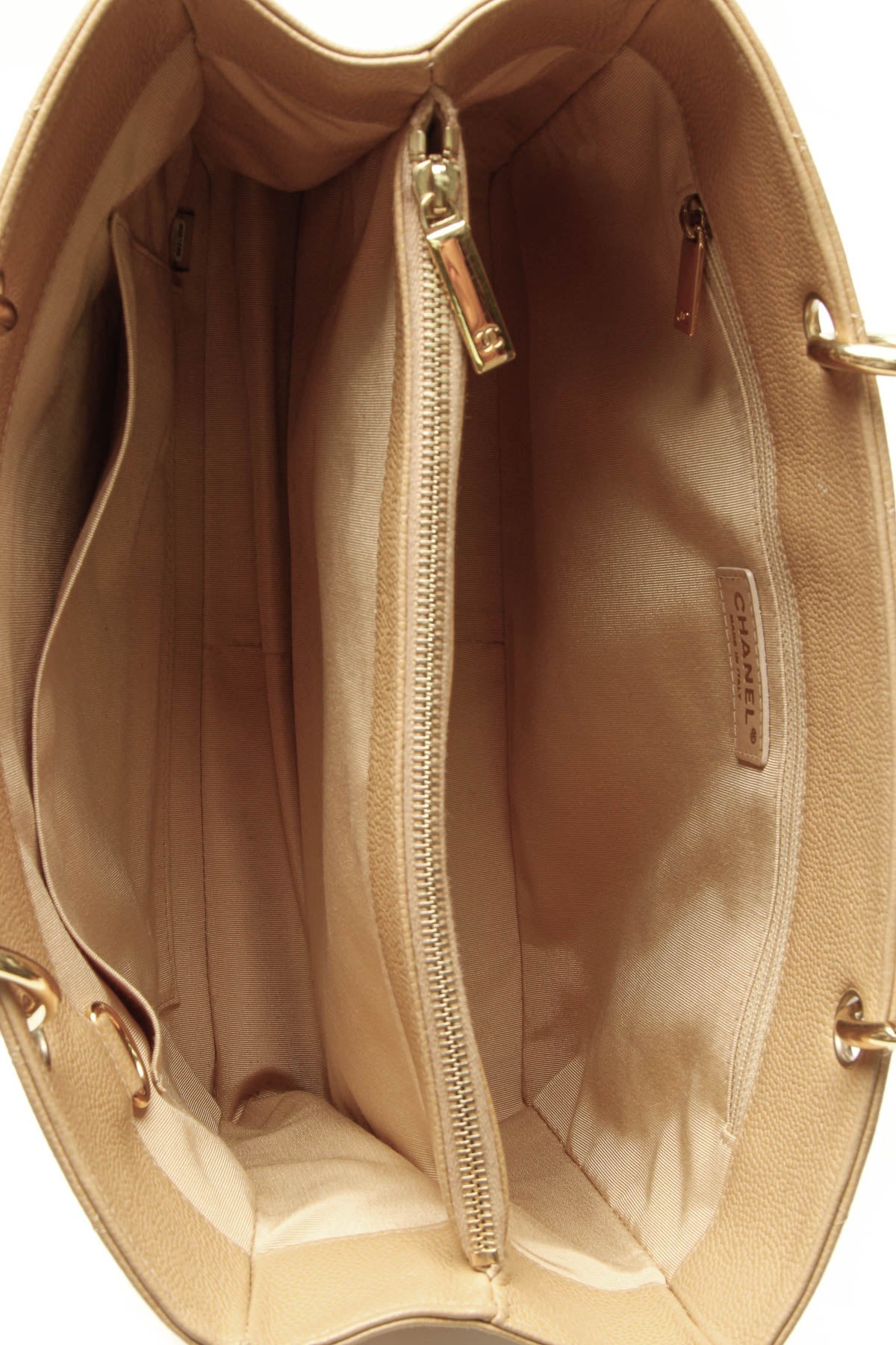 GST Grand Shopping Tote Bag - Tan Caviar - image 9