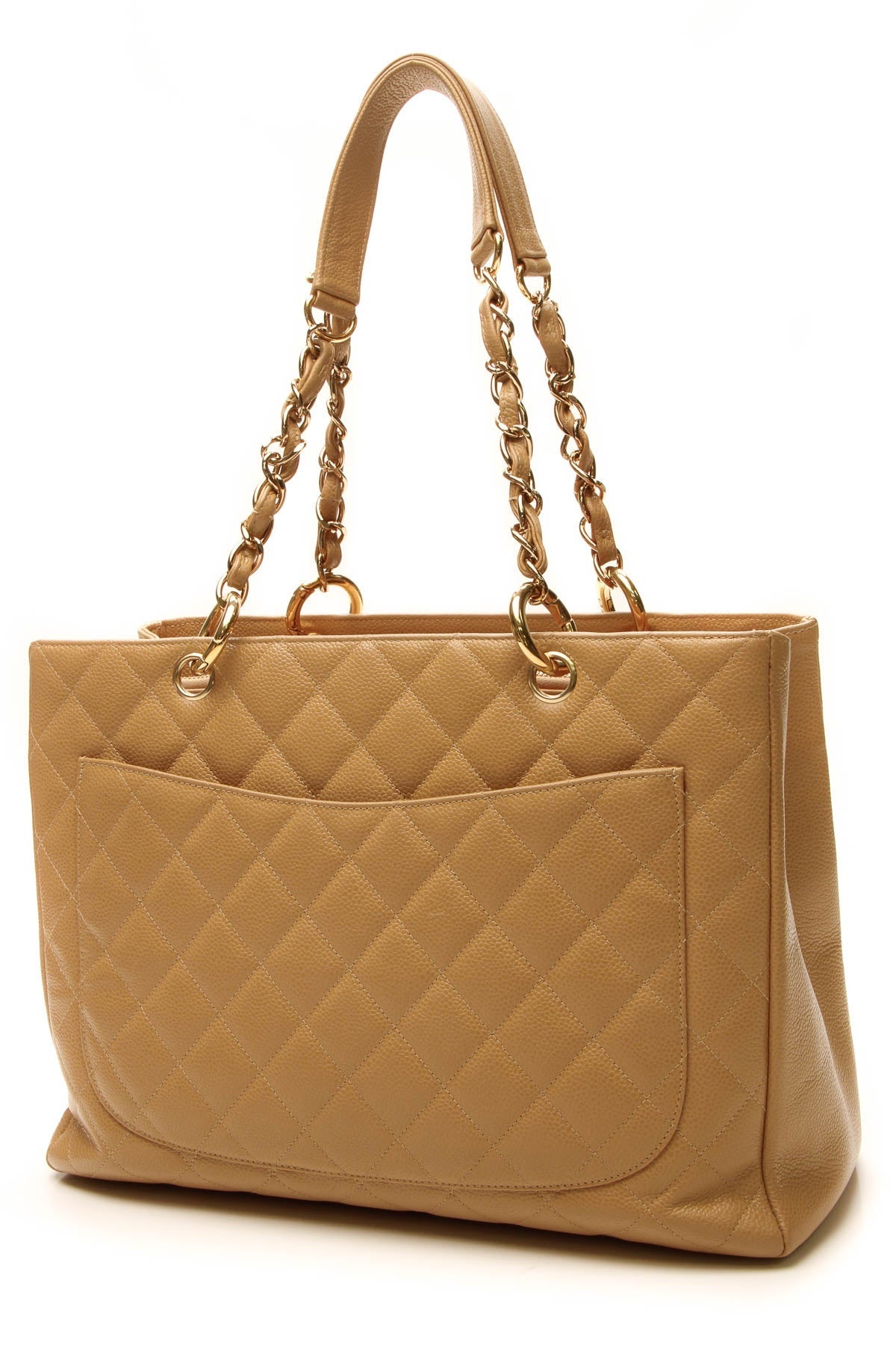 GST Grand Shopping Tote Bag - Tan Caviar - image 3