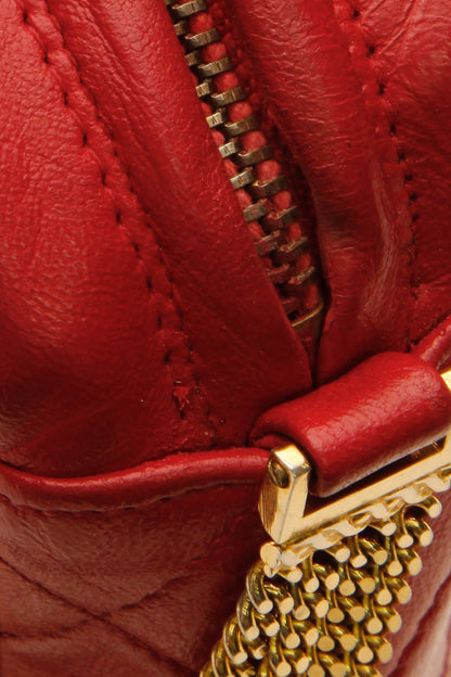 Chanel Vintage Quilted Camera Bag - Red - photo 7