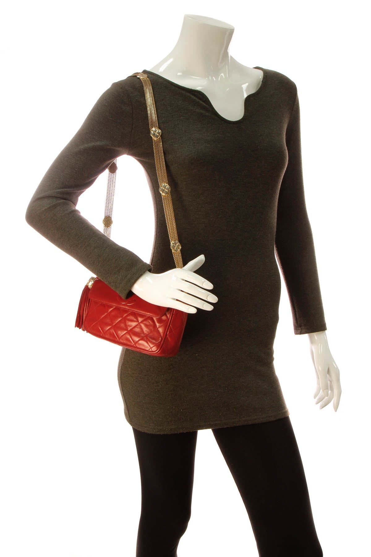 Chanel Vintage Quilted Camera Bag - Red - photo 2
